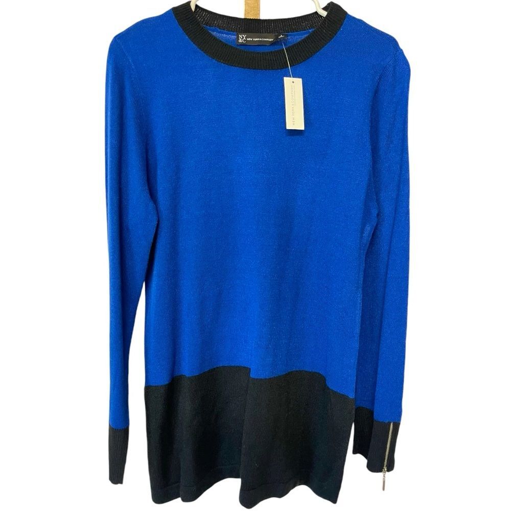 NY&CO Royal Blue Long Sleeve Shirt Size L